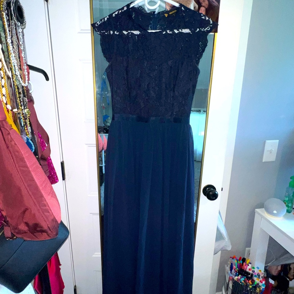 Navy size small formal dress